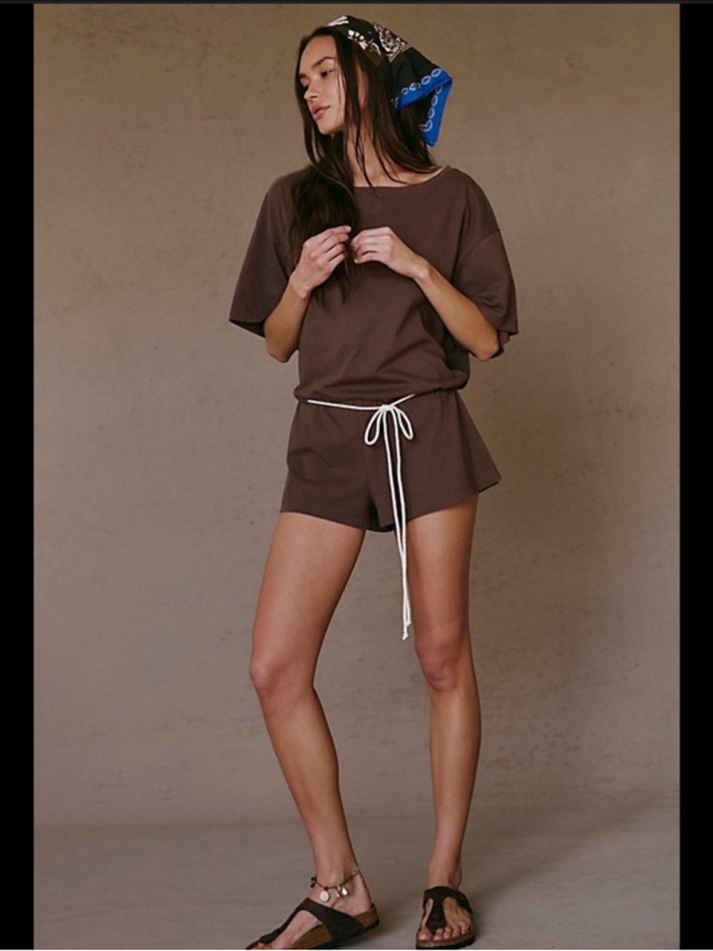 NWOT Free People Free-est Monet Romper in Brown Size XS